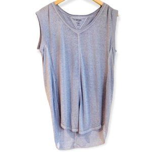 KENSIE Performance Blue Burnout Oversized Yoga High Low Shirt Womens NWT
